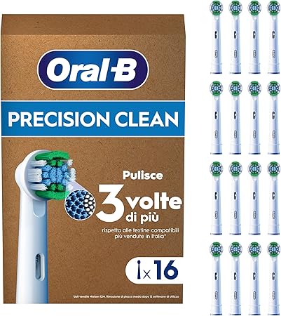 16 Testine Oral-B Precision Clean: Efficienza e Igiene